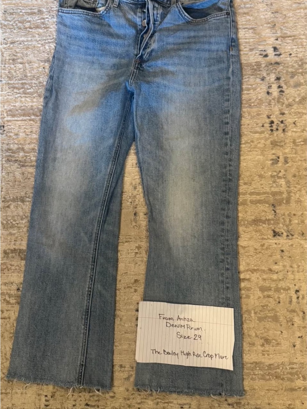 Denim Forum Size 29 The Bailey High Ruse Crop Flare Jeans